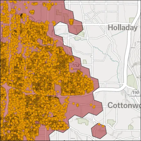 The hexagons from the previous step dissolved into a single geometry